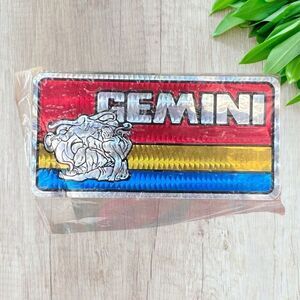 Vintage 1970s Gemini Astrology Horoscope Decal Bumper Sticker Prism Prismatic